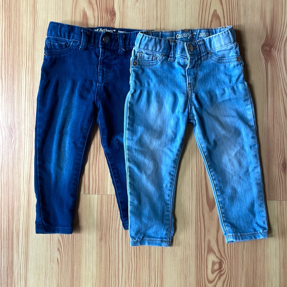 LOT OF 2 Cat & Jack Jeggings